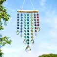 thumbnail image 6 of 192 Pcs DIY Crystal Sun Catchers Kit Including Teardrop Hanging Prism Rainbow Maker Glass Beads Jump Rings Crystals Hanging Ornament Rainbow for Window Garden Home Decor, 6 of 7