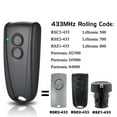 thumbnail image 5 of 433.92MHz Garage Door Opener Garage Door Remote Control for RSE2, RSC2 Handheld Transmitter Pack of, 5 of 5