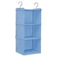 thumbnail image 2 of Organizador de Ropa Colgante Toystoory Lino y Algodón Azul 3 Capas, 2 of 6