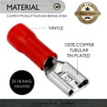 thumbnail image 4 of Conext Link QDVF-187R25 Vinyl Quick Disconnect Terminal Femelle 25 Pack (0.187", Jauge Rouge 22-18) (17310), 4 of 4
