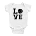 thumbnail image 1 of Volleyball Love Funny Baby Bodysuits Boy Girl Unisex, 1 of 3