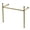 Brushed Brass, variant on Kingston Brass VPB36410 Fauceture 41" Stainless Steel Console Stand - Black