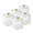 Clear(5pc), variant on YuXinYang Qtip Jars Clear Makeup Organizer,Cotton Swab Ball Pad Holder, Qtip Holder Dispenser, Bathroom Containers Dispenser,Storage Container for Bathroom Organization