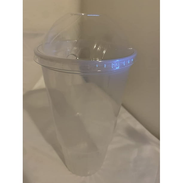 25Sets 40Oz. Plastic Ultra Clear Cups With Dome Lids Is For Cold Drinks
