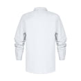 thumbnail image 4 of Chemise à Manches Longues Décontractée en Coton et Lin pour Hommes XXL Blanc, 4 of 9