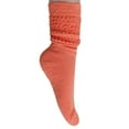 thumbnail image 7 of 3 Pairs Extra Heavy Cotton Slouch Socks Shoe Size 5 to 10 (Gray-Ivory-Peach), 7 of 7