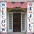 thumbnail image 2 of Utoimkio Clearance American Flag Patriotic Soldier Porch Sign Banners,Patriotic Decoration for Memorial Day-4th of July Decor Hanging,Independence Day Hanging Banner for Yard Outdoor, 2 of 9