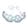 thumbnail image 1 of Accesorio de disfraz de de ángel iluminadas, vestido de ángel, hada, accesorio LED, PP, adecuado para niños, cumpleaños, juego de rol, Halloween, Luz blanca S de 3 piezas, 1 of 8