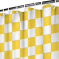 thumbnail image 3 of Yellow and White Checkerboard Pattern Shower Curtain 72"x84" ,Bathroom Decorative Shower Curtains Set with 12 Hooks,Modern Waterproof Washable Shower Curtain, 3 of 6