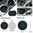 thumbnail image 6 of Uorisanigo Blue Mandala 10 Pieces Automobile Seat Cover Sets with Soft Elastic Car Seat Belt Pad Cover Steering Wheel Cover Car Water Cup Coaster and Keychains Universal Fit Most Cars SUVs, 6 of 7