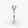 Aura Jewel 14K White Gold Over Rings 1.8 Ct Round Cut Diamond Silver
