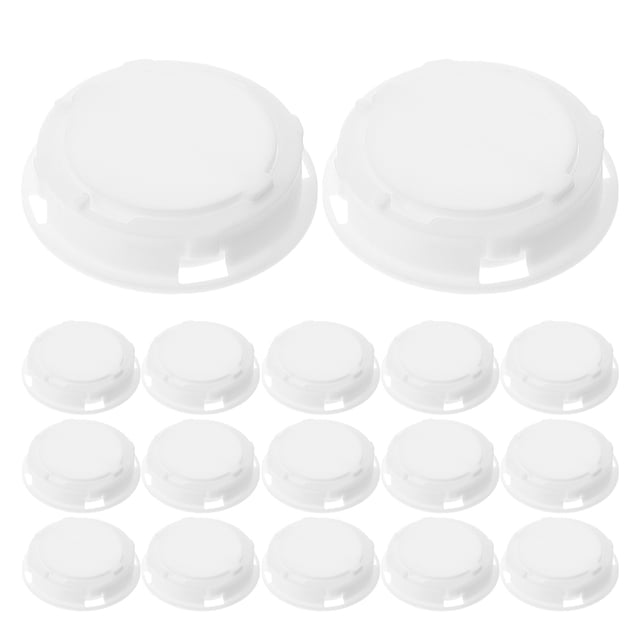 LRXIYODE 30 Pcs Prise de Banque pour Scellage par le Bas et Stockage d'Argent Blanc Rond Abs Simple et Pratique
