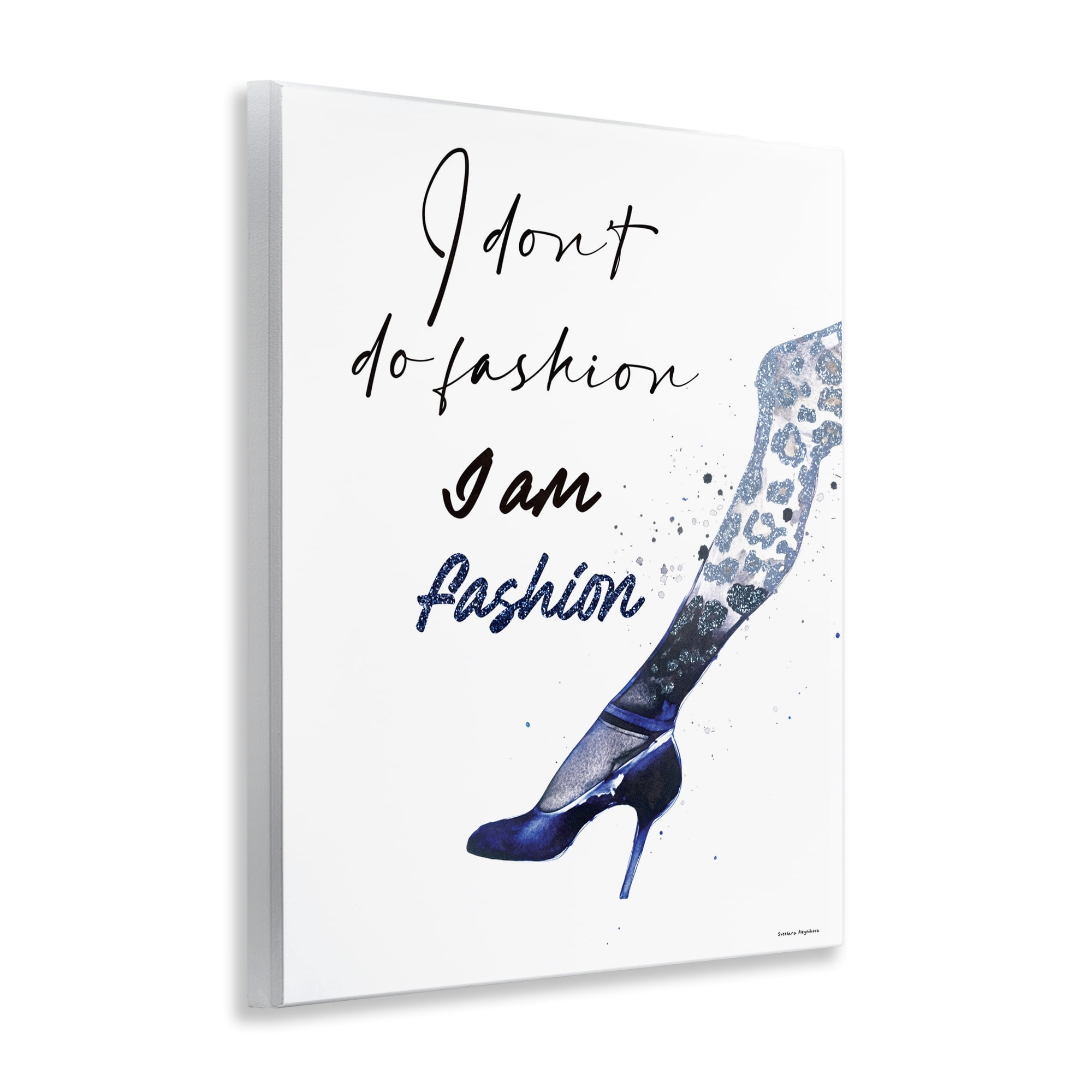 Stupell Industries Trendy I Am Fashion Wall Plaque Art, design by Svetlana Aleynikova