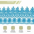 thumbnail image 4 of Uxcell 3.14 inch Wide 5 Yard Lace Ribbon Floral Pattern Blue Embroidered Lace Trim for Sewing Making, Gift Wrapping, 4 of 5