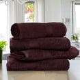 thumbnail image 2 of Ample Decor Bath Towels for Bathroom 30X54 inch 100% Cotton - 4pcs Brown, 2 of 6