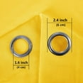 thumbnail image 4 of ZMLEVE Rideaux en Faux Lin Jaune - Rideaux à Illets pour Chambre Salon 52 x 84 Pouces de Long, Ensemble de 2, 4 of 7