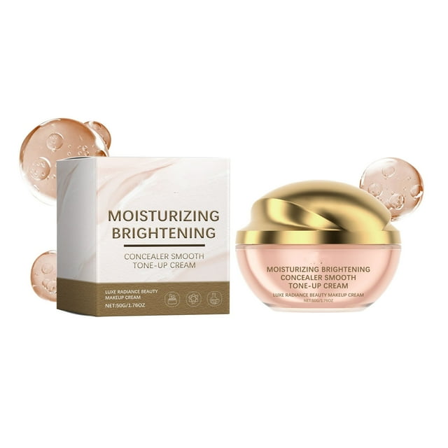 Fiudx Crema Sin Maquillaje, Corrector Hidratante E Iluminador, Cobertura Impecable de La Base, Hidratación Durante Todo El Día, Rutina Diaria de Cuidado de La Piel, Apta para Todo Tipo de Piel, Diseñ