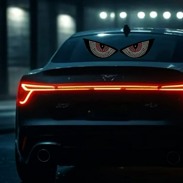 Cool Car Eye Light LED Adecuado para Dinámica Grandes luces de los ojos en las ventanas del coche Adecuado para parabrisas con mando a distancia Conducción nocturna Tendencia Artefacto