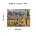 thumbnail image 3 of Shiartex Superstition Mountains Sunset Wall Art Arizona Western Desert Cactus Paintings Canvas Art Saguaros Landscape on Canvas for Living Room 16x12in, 3 of 6