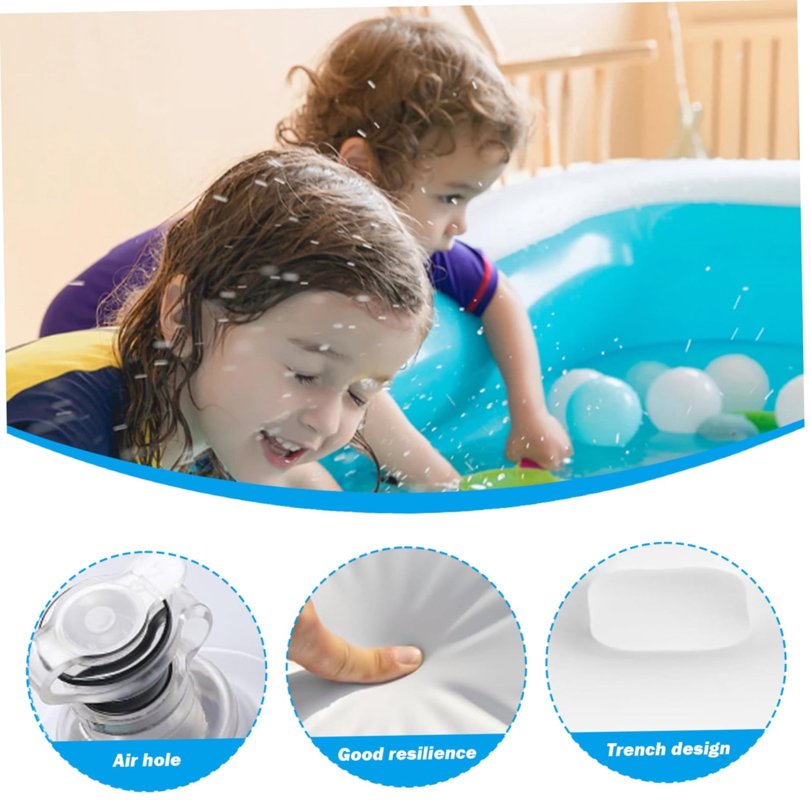 Zhourta Portable Inflatable Square Hot Tub Cover with Handle, Insulated Hot Tub Lid for Outdoor, Save Energy Rain Proof Snow Proof Spa Pool Accessories