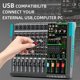 thumbnail image 5 of Mezclador de audio Depusheng PA8 8 canales USB Bluetooth MP3 48V, 5 of 9