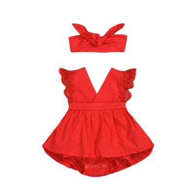 cute red romper