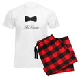 thumbnail image 6 of CafePress - The Groom Bow Tie Men's Light Pajamas - Men's Light Loose Fit Cotton Pajama Set, 6 of 7