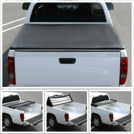 Spec-D Tuning For 1993-2006 Ford Ranger Flareside/Splash 6Ft Short Bed Tri-Fold Tonneau Cover (Left+Right) 1993 1994 1995 1996 1997 1998 1999 2000 2001 2002 2003 2004 2005