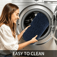 thumbnail image 5 of Sortora Bathroom Rugs, Navy Blue Bath Mat Non Slip Shower Mat, 1.1" Plush Shaggy Rug Soft Cushioned Bathroom Decor Rug for Floor, 16×24 inch, 5 of 7