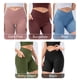 thumbnail image 4 of Pantalones cortos de yoga para mujer con bolsillos Pantalones cortos acanalados de cintura alta Push Abanopi Pantalones cortos de mujer, 4 of 7