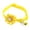 Yellow, variant on Xinyat Dog Cat Collar Flowers Dog Bow Tie Suede Puppy Necklace with Bell - Girl Clothes Costume Outfits Accessory, Adjustable and Handmade