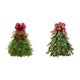 thumbnail image 1 of Corona Navidad Hecha A Mano Con Lazo Y Guirnalda Flores (A), 1 of 7