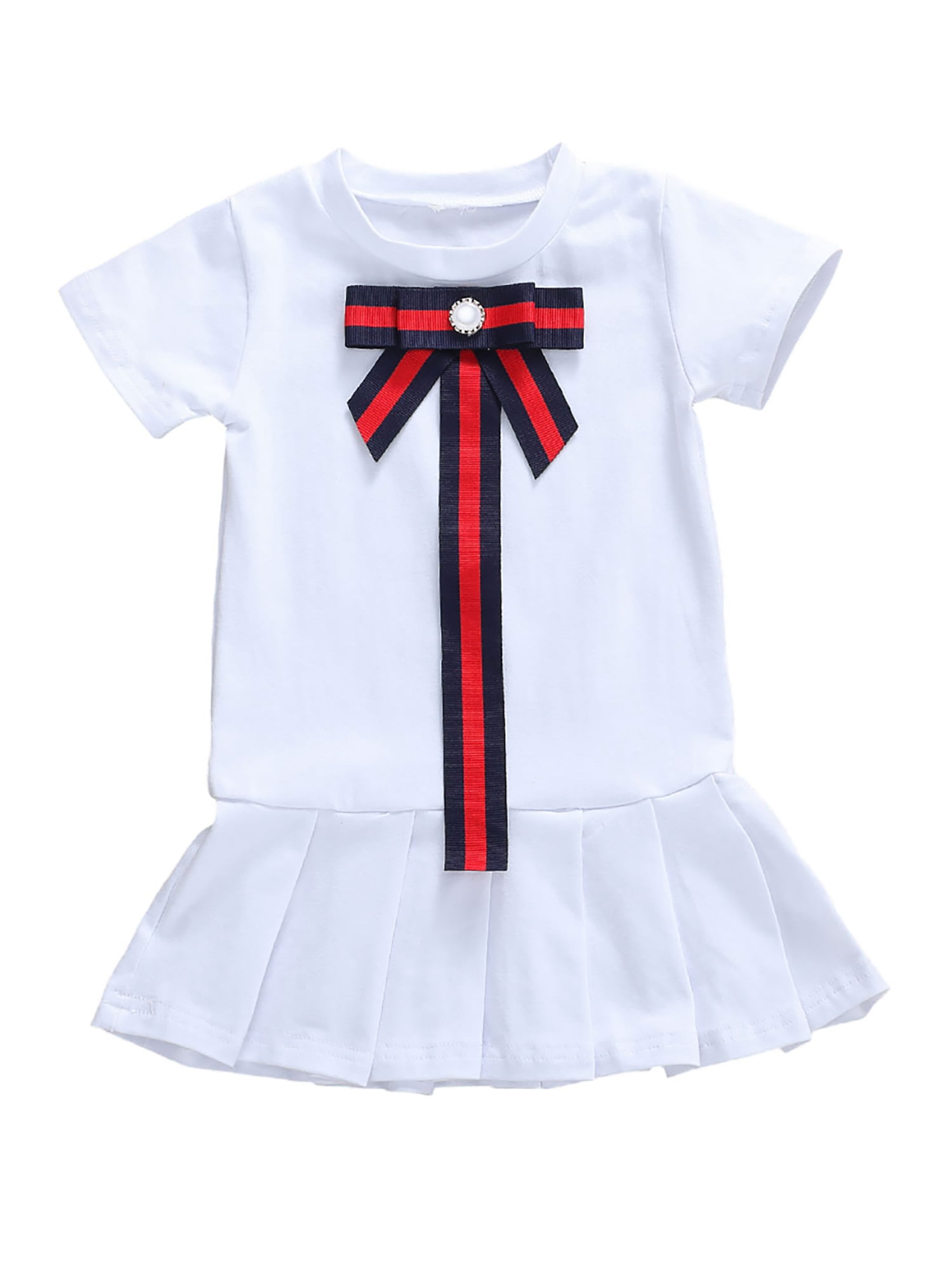 Luethbiezx Kids Girls Dress Round Neck Short Sleeve Dress One Piece For Toddler Girls White Black Walmart Com Walmart Com Luethbiezx Kids Girls Dress Round Neck Short Sleeve Dress One Piece For Toddler Girls White Black Walmart Com Walmart Com