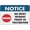 Warning Sign 2, variant on Notice No Graffiti Sign 8"x12", Aluminum Tin Warning Signs for Home Outdoor Garden, Weatherproof Policy Sign for Property
