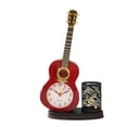 thumbnail image 1 of Soporte para bolígrafos, organizador de escritorio, guitarra, reloj de plástico, 15 cm, 1 of 2
