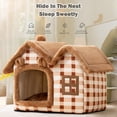 thumbnail image 2 of Cat House Bed Ultra-Soft Plush Material Cat Beds for Indoor Cats Cat House Relieve Muscle and Joint Pressure Private and Comfortable Design Removable Soft Cushion Anti-Slip Design Pet Comfor, 2 of 7
