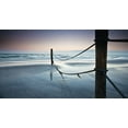 thumbnail image 2 of Anonymous 32x19 White Modern Wood Framed Museum Art Print Titled - Poles at Dusk, 2 of 4