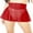 red, variant on Women's Sheer Mesh Mini Skirts, High Waist See Through Skater Skirt Beach Cover-ups