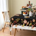 thumbnail image 5 of White Black Birds Flowers Waterproof Fabric Tablecloth,Rectangle Watercolor Wrinkle Oil-Proof Resistant Table Cover for Dining Table, Buffet Parties and Camping,(60" x 84" inch), 5 of 6