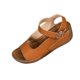 thumbnail image 1 of Sandalias de Cuña de Estilo de Tacones Blancos Del Dedo Del Pie Cerrado con Correa de Tobillo, Sandalias de Cuña de las Mujeres Casuales Más Tamaño Primavera Verano, 1 of 9