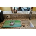 thumbnail image 2 of Dog Teal and Green Watercolor Dish Drying Mat, 2 of 7