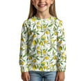thumbnail image 2 of DISNIMO Lemon Fruit Shirt Long Sleeve for Kids Long Sleeve Shirts for Girls 3-4 Long Sleeve Shirt Kids Crew Neck Tshirt Girls Long Sleeve T Shirts Soft Kids T Shirt Casual Tops Girls, 2 of 7
