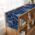 thumbnail image 6 of Table Runners 120 Inches Long Dress Scarves, Blue Flowers Farmhouse Coffee/Dining/Kitchen Table Runner for Living Room, Spring Floral Botanical Modern Art 13x120 Inch, 6 of 9