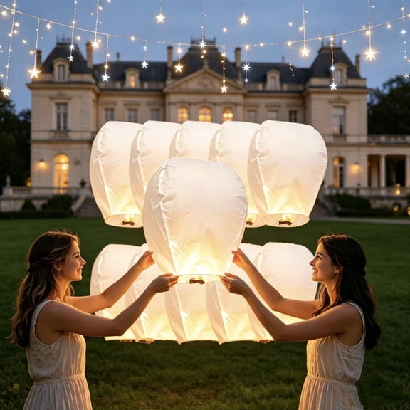 ADDSERK 10 paper lanterns, which are biodegradable and suitable for various occasions such as festivals, blessings, commemorations, birthdays and gatherings.