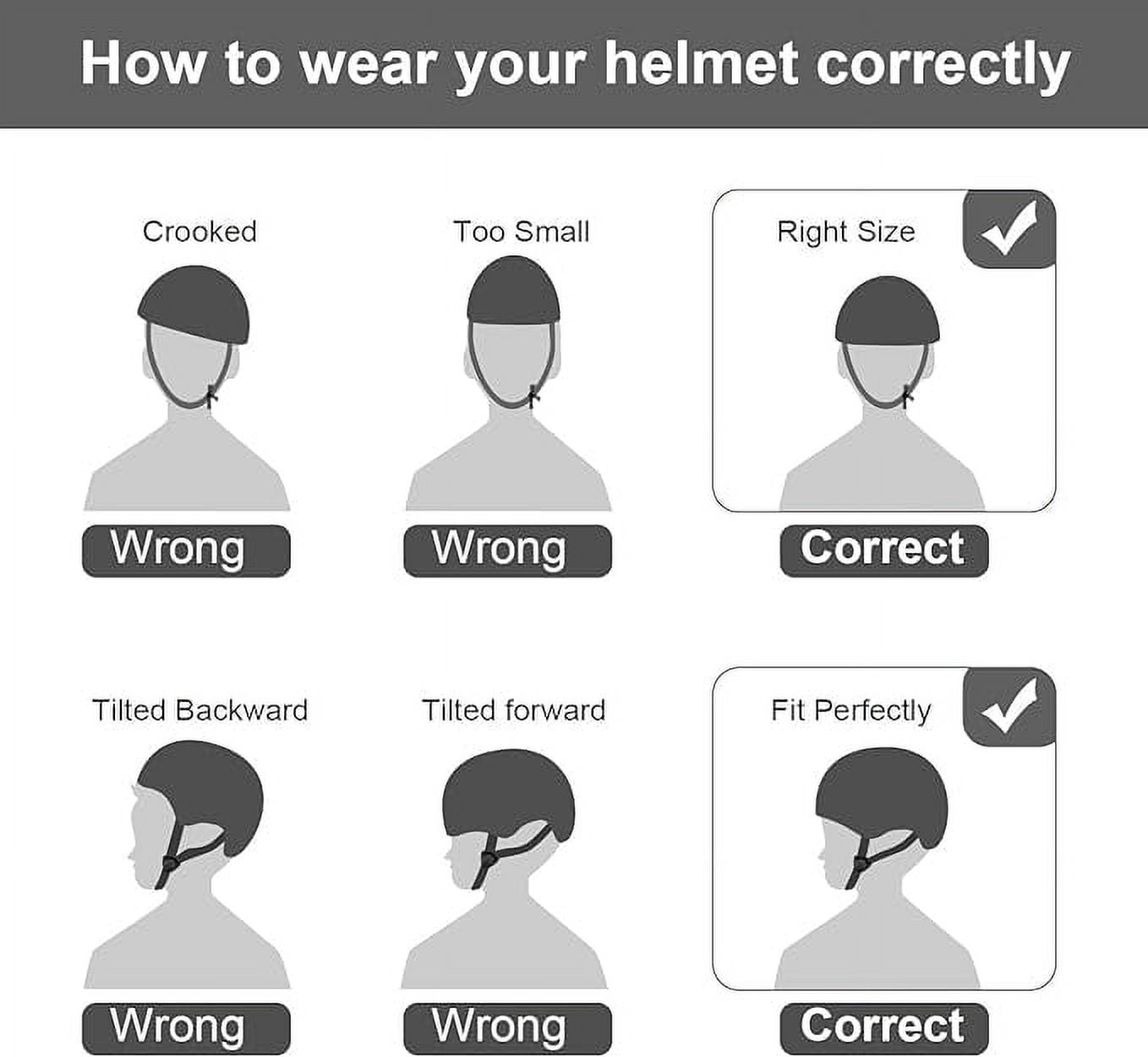 Kids Bike Helmet for Toddlers 3-8 Years, Adjustable Lightweight Multi-Sport Protection for Cycling & Skateboarding - Black
