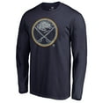 thumbnail image 2 of Men's Navy Buffalo Sabres Static Logo Long Sleeve T-Shirt, 2 of 3