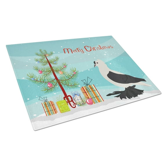 Caroline's Treasures Saxon Fairy Swallow Pigeon Christmas Glass Cutting Board Large