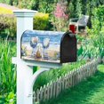 thumbnail image 3 of Blue Seaside Mailbox Covers Watercolour Beachside Wood Chair Flower Leaves Magnetic Mailbox Cover Summer Holiday Mail Box Post Letter Box Wraps for Home Yard Decor Standard Size 18x21 Inch, 3 of 6
