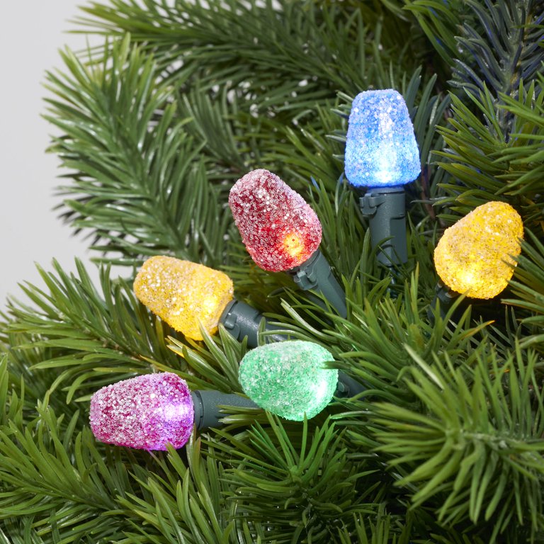 50-Count Sugar Coated LED Gumdrop Multi-Colored Christmas Light Strand