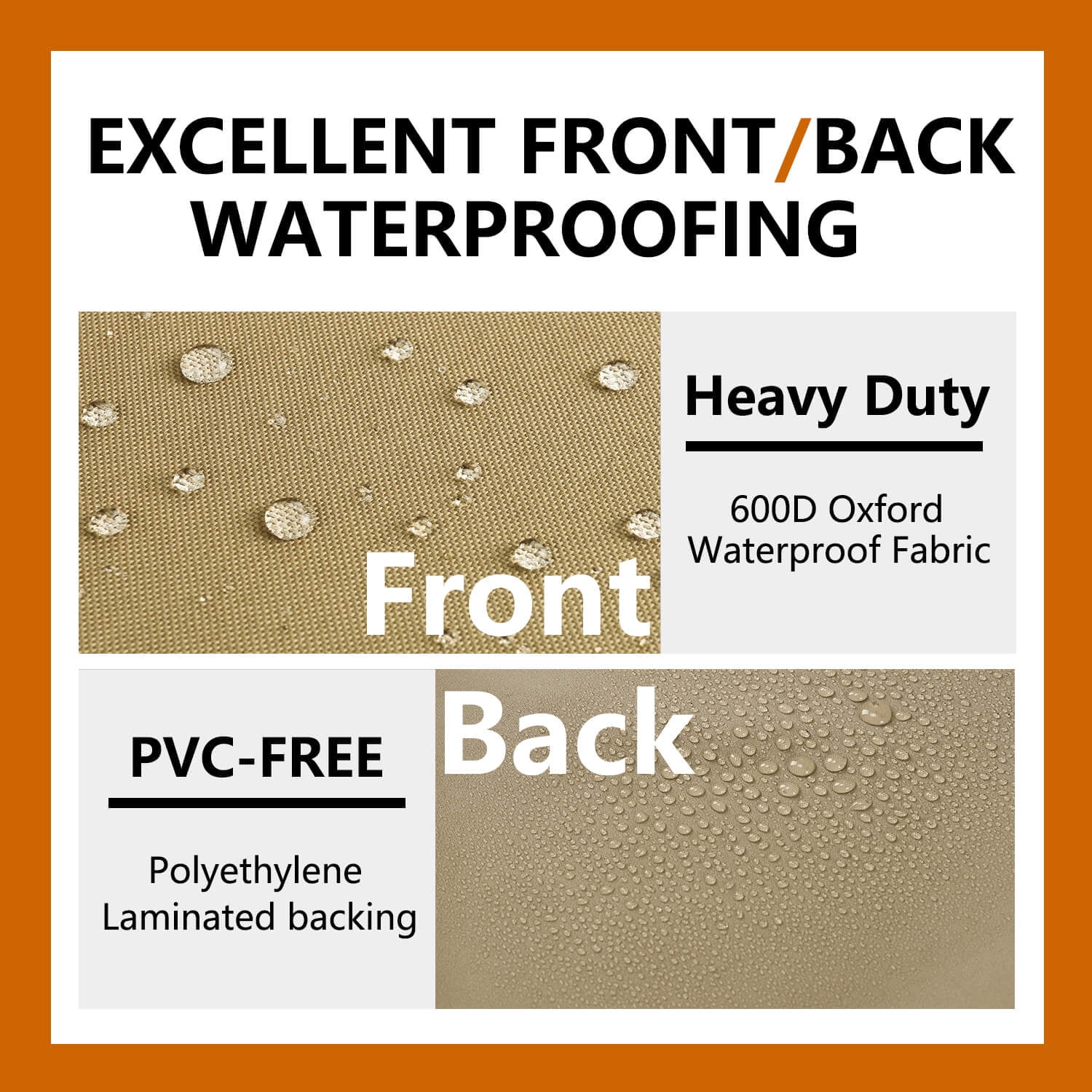 Flexiyard Air Conditioner Covers for Outside Units - 36 x 36 Inch Outdoor Central AC Cover with Waterproof 600D Durable Canvas, Square Universal Patio Furniture Cover (36"L x 36"W x 39"H)